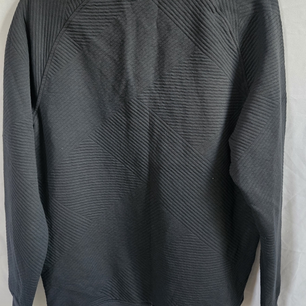 Men's Black Blue Textured Sweater